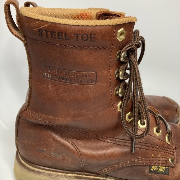 Ad Tec steel Toe water resistant leather boots size 10 - Picture 3 of 11